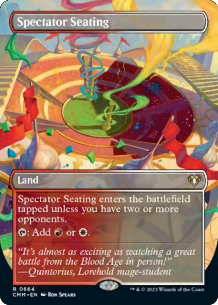Spectator Seating (Borderless Alternate Art) [Commander Masters] | GnG Games