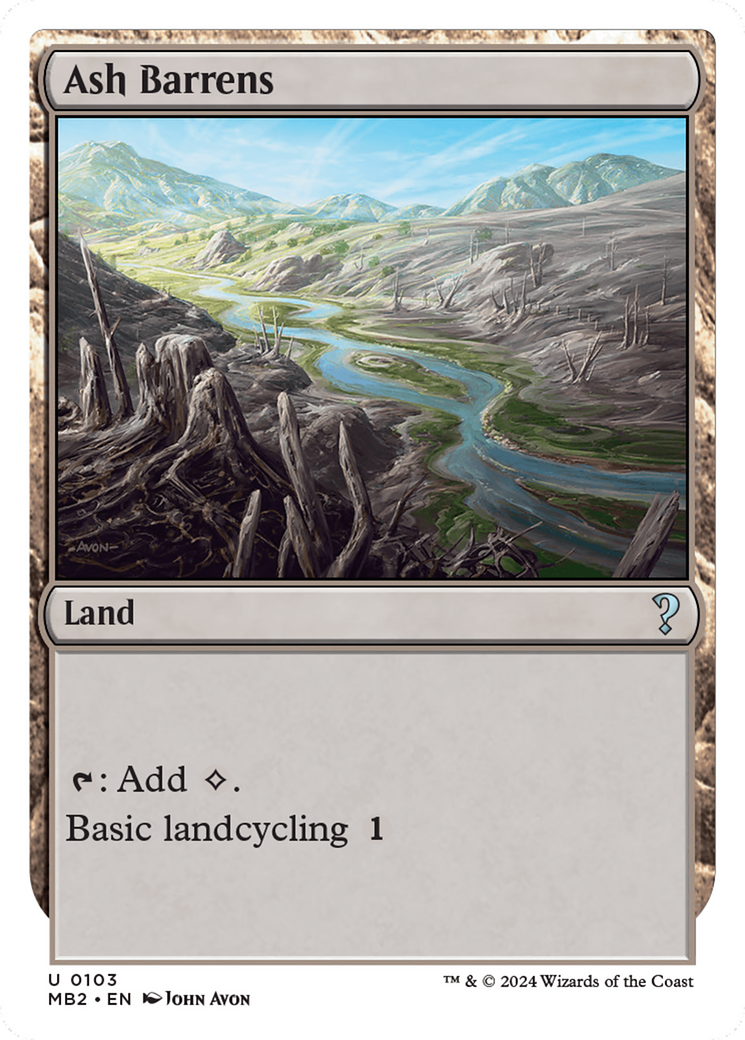 Ash Barrens (White Border) [Mystery Booster 2] | GnG Games