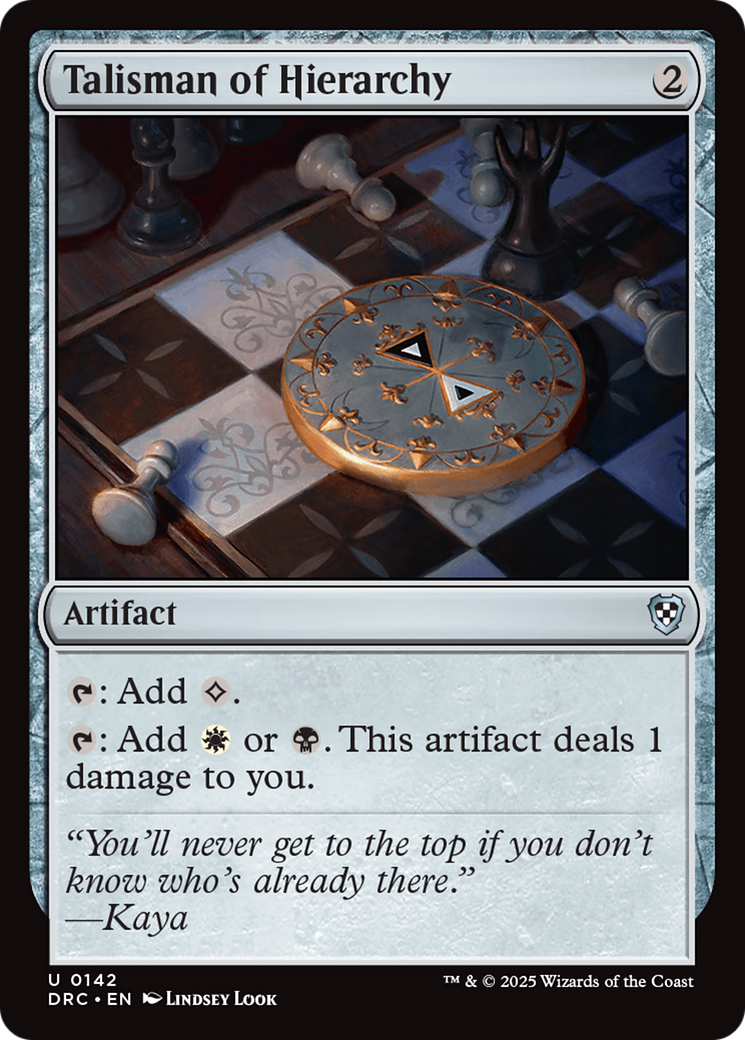 Talisman of Hierarchy [Aetherdrift Commander] | GnG Games