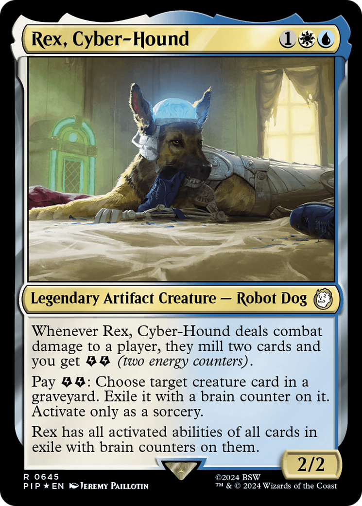 Rex, Cyber-Hound (Surge Foil) [Fallout] | GnG Games
