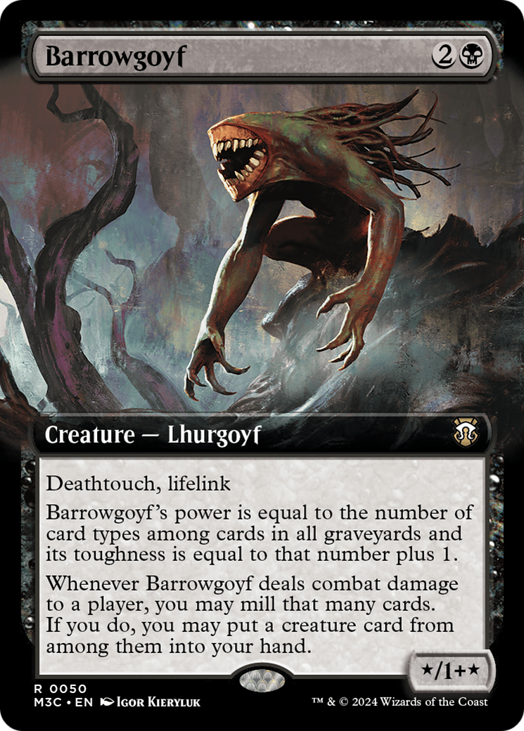 Barrowgoyf (Extended Art) (Ripple Foil) [Modern Horizons 3 Commander] | GnG Games