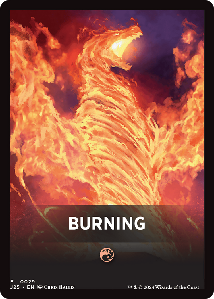 Burning Theme Card [Foundations Jumpstart Front Cards] | GnG Games