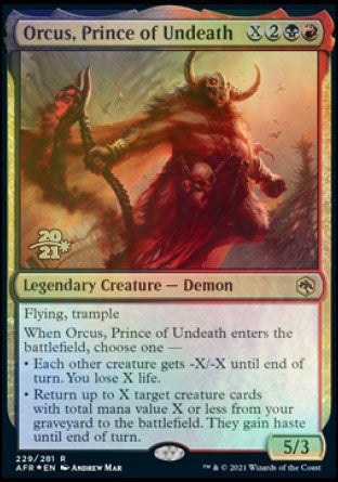 Orcus, Prince of Undeath [Dungeons & Dragons: Adventures in the Forgotten Realms Prerelease Promos] | GnG Games