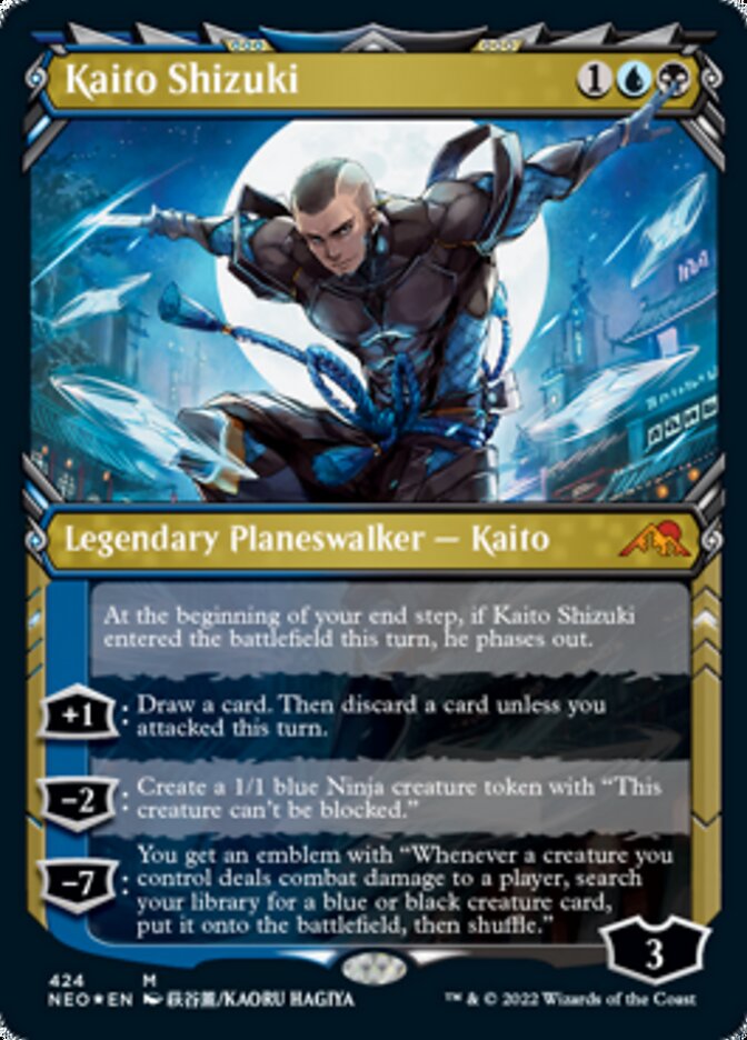 Kaito Shizuki (Showcase) (Foil Etched) [Kamigawa: Neon Dynasty] | GnG Games