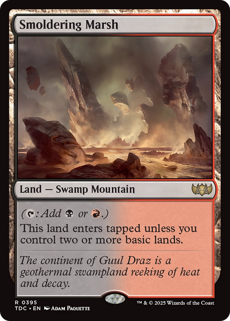 Smoldering Marsh [Tarkir: Dragonstorm Commander] | GnG Games