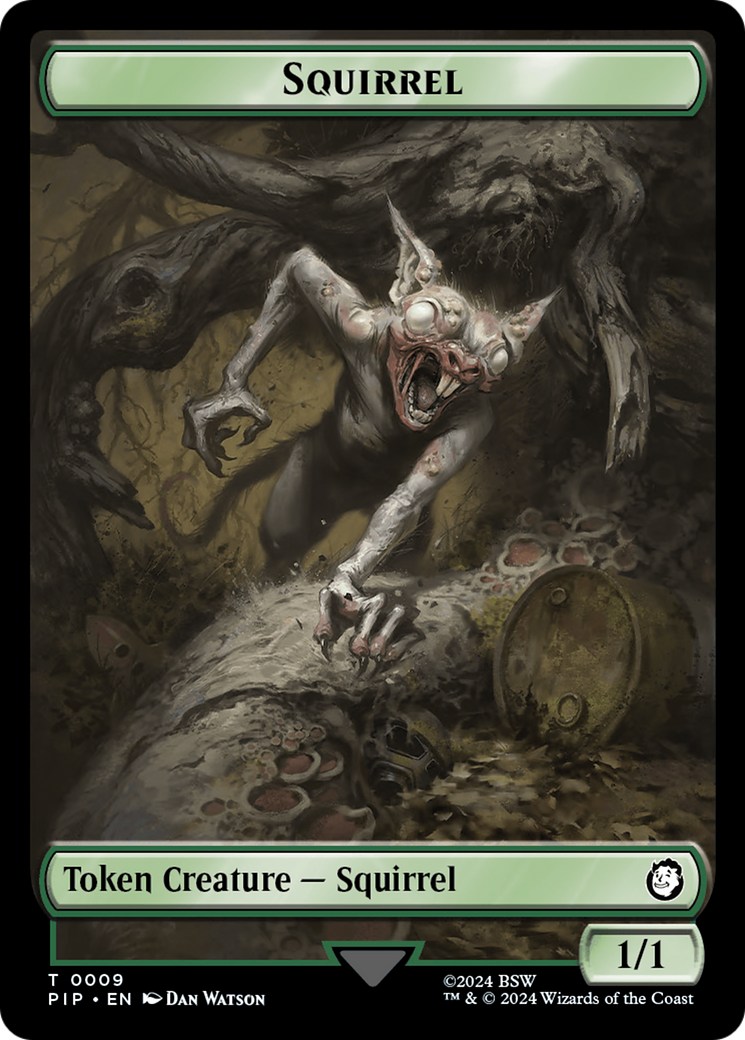 Food (013) // Squirrel Double-Sided Token [Fallout Tokens] | GnG Games