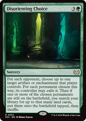 Disorienting Choice (Extended Art) [Duskmourn: House of Horror Commander] | GnG Games