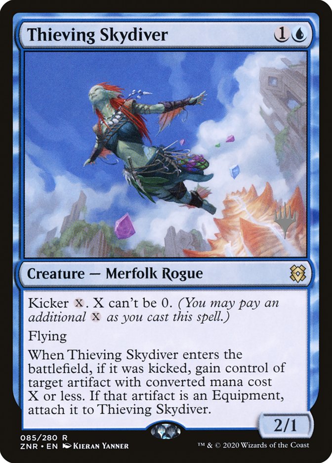 Thieving Skydiver (Promo Pack) [Zendikar Rising Promos] | GnG Games