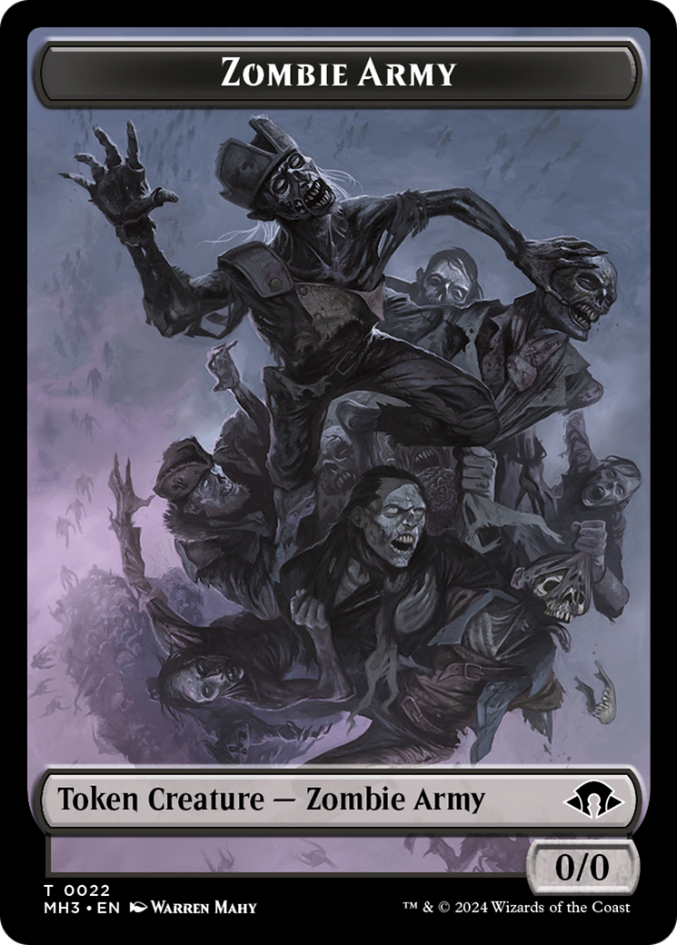 Zombie Army Token [Modern Horizons 3 Tokens] | GnG Games