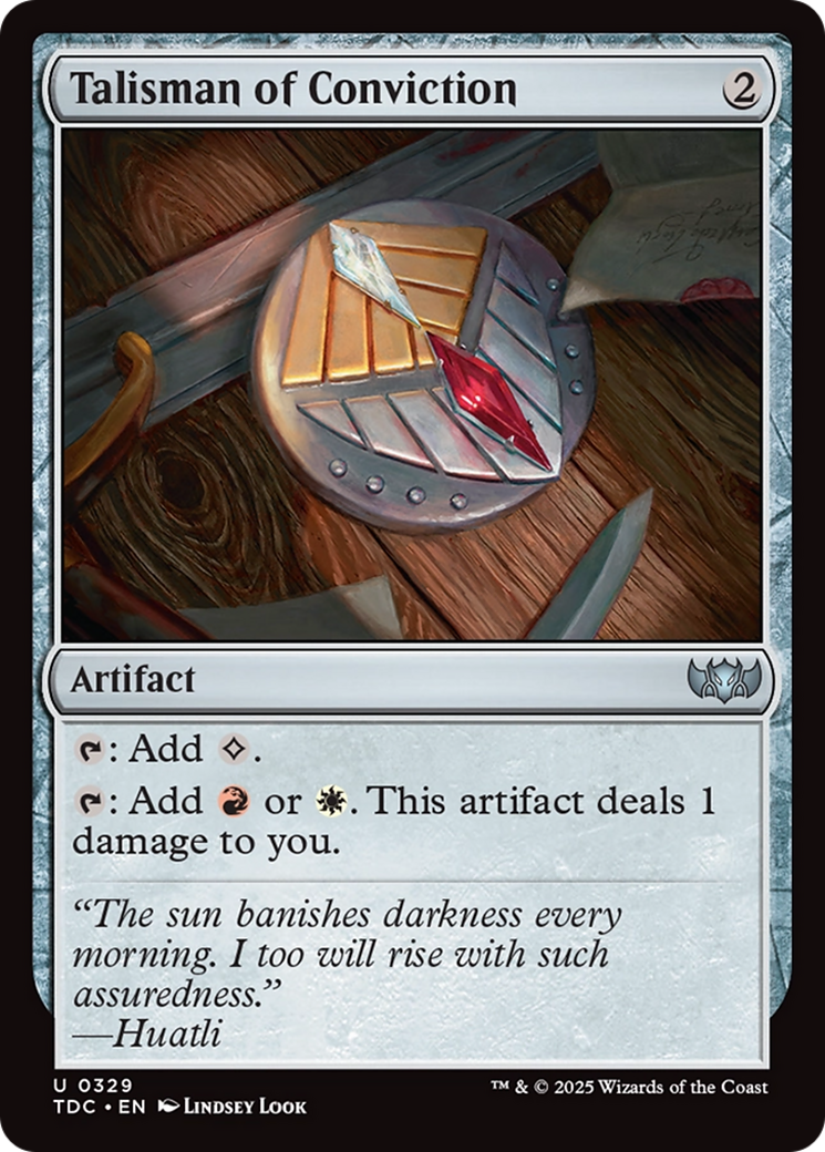 Talisman of Conviction [Tarkir: Dragonstorm Commander] | GnG Games