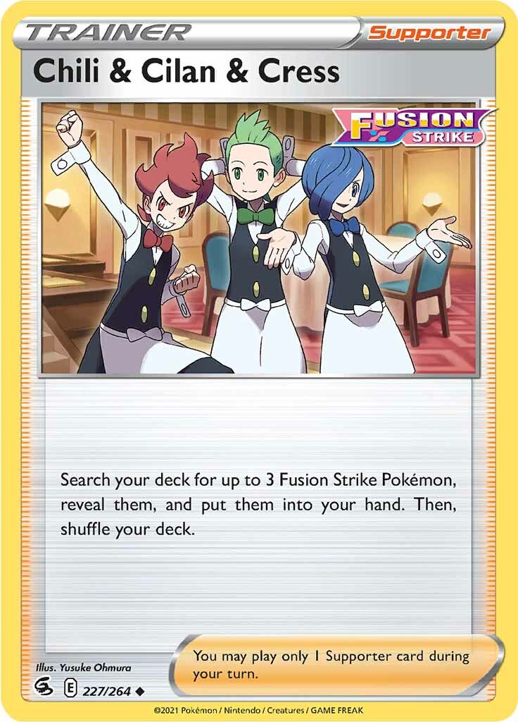 Chili & Cilan & Cress (227/264) [Sword & Shield: Fusion Strike] | GnG Games