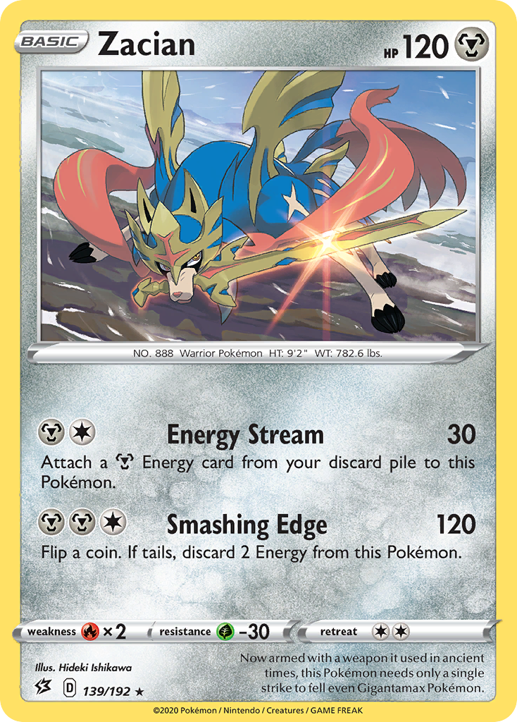 Zacian (139/192) [Sword & Shield: Rebel Clash] | GnG Games