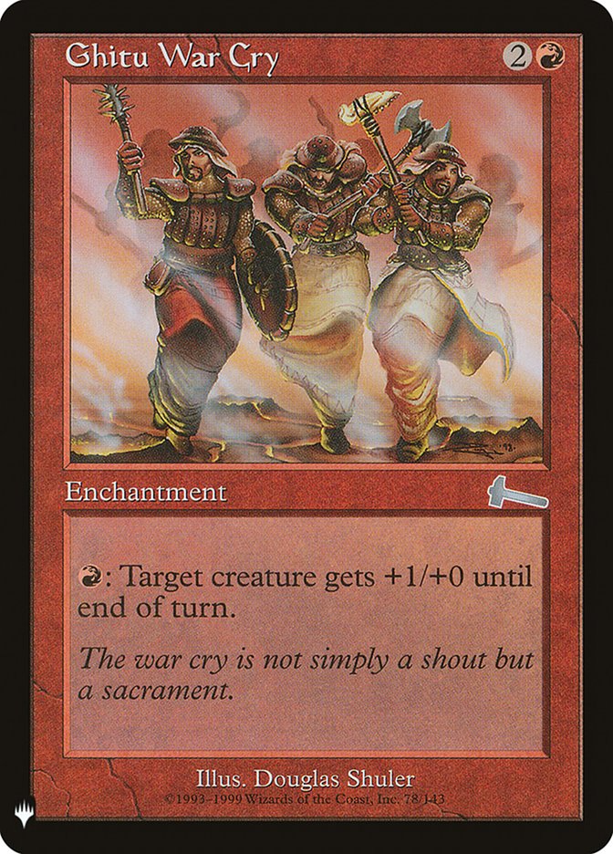 Ghitu War Cry [Mystery Booster] | GnG Games
