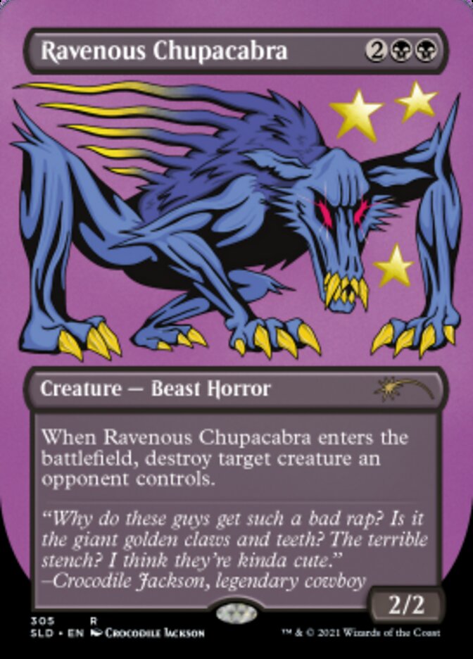 Ravenous Chupacabra (Borderless) (Foil Etched) [Secret Lair Drop Series] | GnG Games