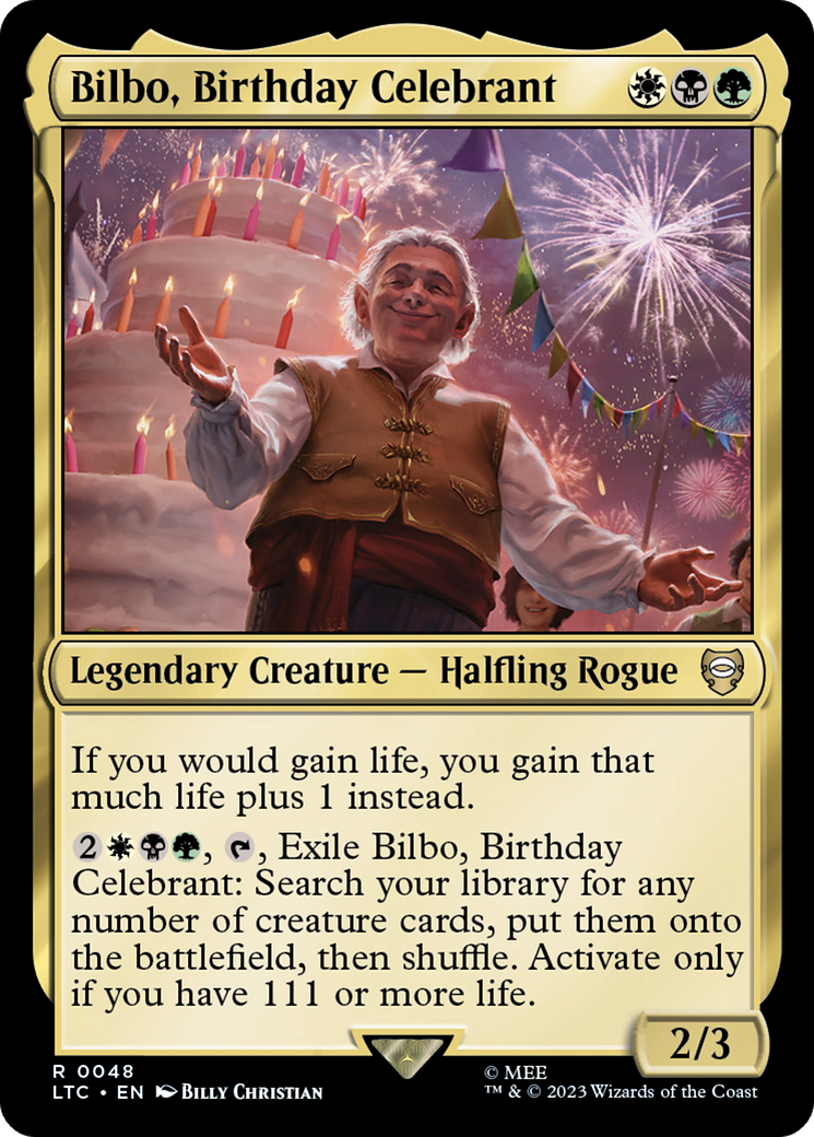 Bilbo, Birthday Celebrant [The Lord of the Rings: Tales of Middle-Earth Commander] | GnG Games