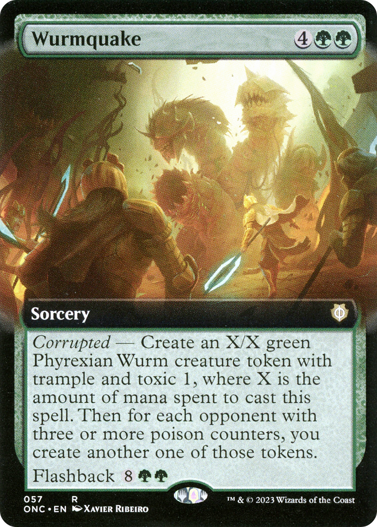 Wurmquake (Extended Art) [Phyrexia: All Will Be One Commander] | GnG Games