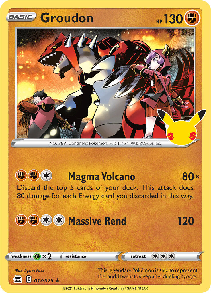 Groudon (017/025) [Celebrations: 25th Anniversary] | GnG Games