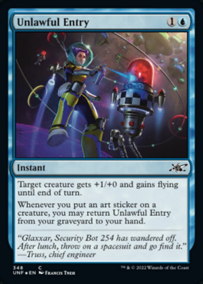 Unlawful Entry (Galaxy Foil) [Unfinity] | GnG Games