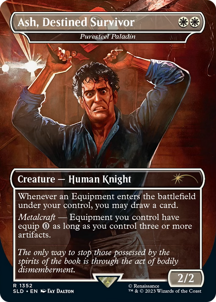 Ash, Destined Survivor - Puresteel Paladin [Secret Lair Drop Series] | GnG Games
