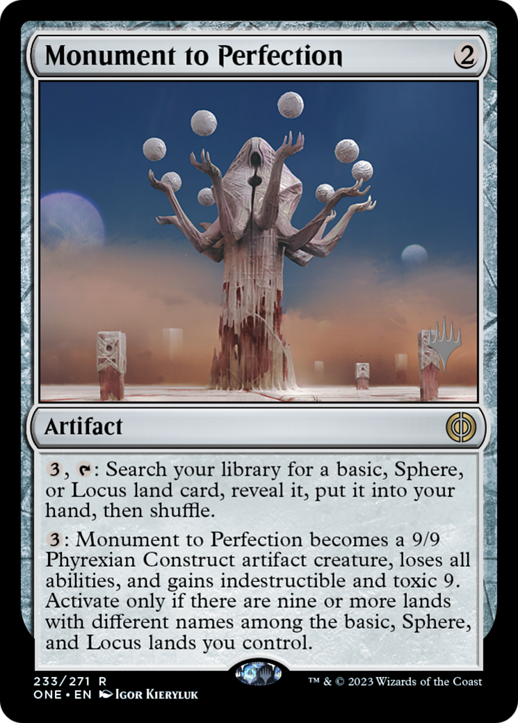 Monument to Perfection (Promo Pack) [Phyrexia: All Will Be One Promos] | GnG Games