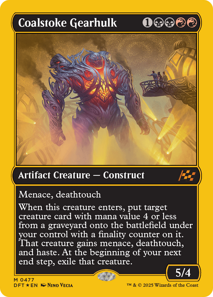 Coalstoke Gearhulk (First-Place Foil) [Aetherdrift] | GnG Games