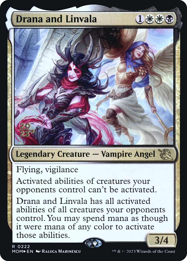 Drana and Linvala [March of the Machine Prerelease Promos] | GnG Games