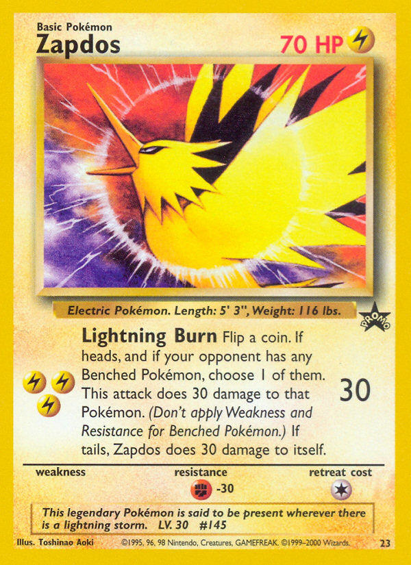 Zapdos (23) [Wizards of the Coast: Black Star Promos] | GnG Games