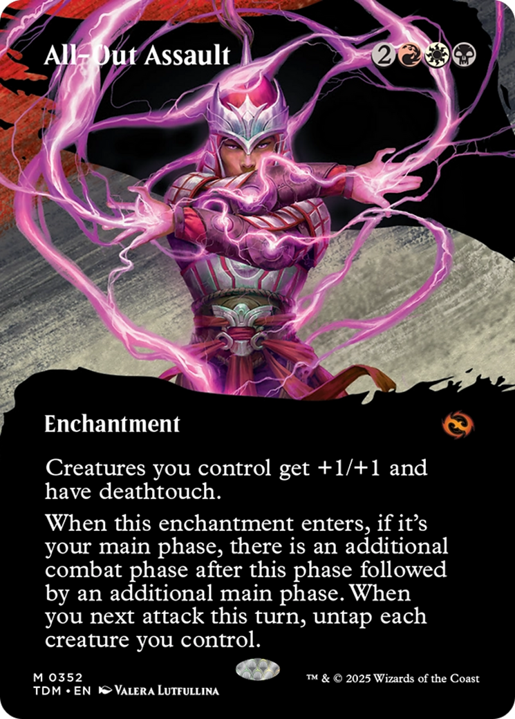All-Out Assault (Borderless) [Tarkir: Dragonstorm] | GnG Games