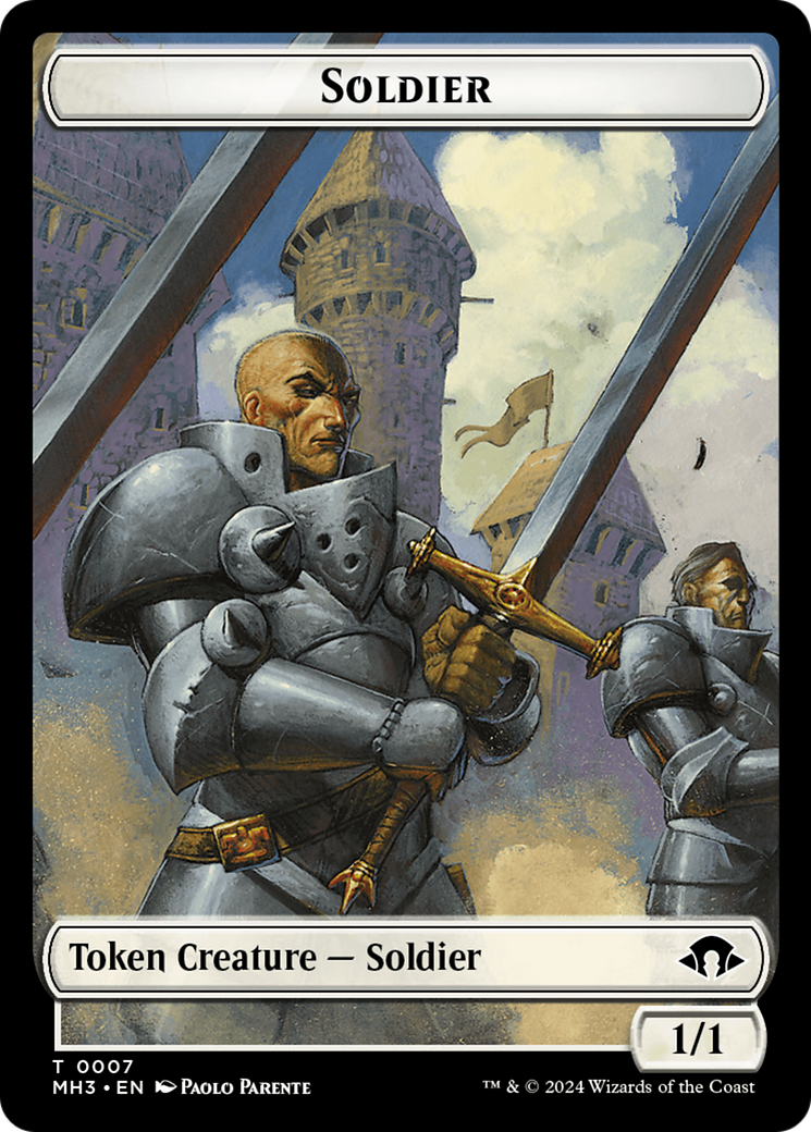 Eldrazi Spawn // Soldier Double-Sided Token [Modern Horizons 3 Tokens] | GnG Games