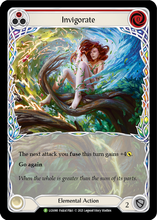 Invigorate (Red) [LGS080] (Promo)  Rainbow Foil | GnG Games