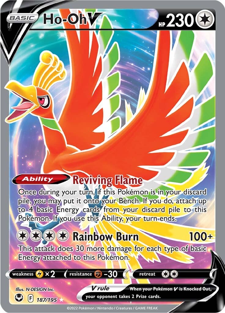 Ho-oh V (187/195) [Sword & Shield: Silver Tempest] | GnG Games