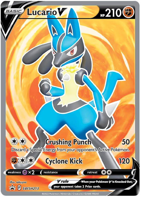 Lucario V (SWSH213) [Sword & Shield: Black Star Promos] | GnG Games