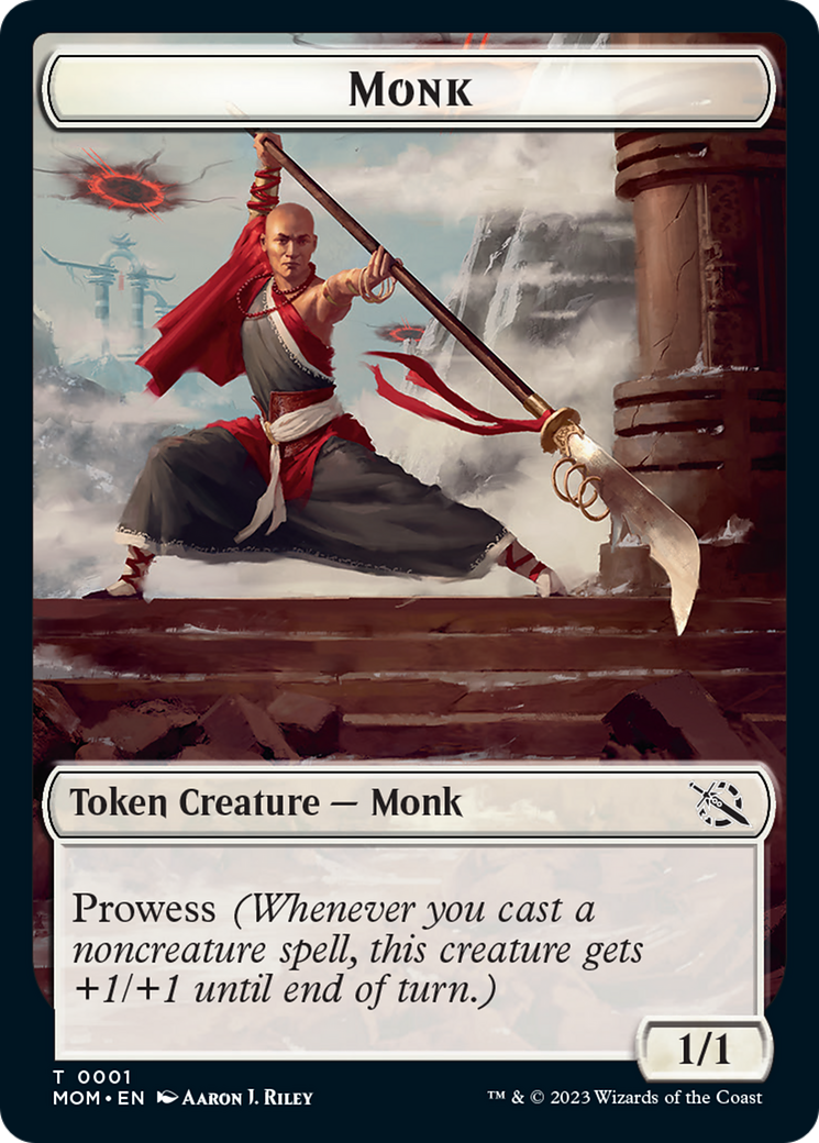 Monk // Zombie Double-Sided Token [March of the Machine Tokens] | GnG Games