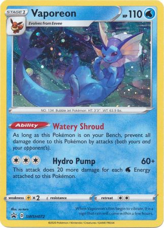 Vaporeon (SWSH072) [Sword & Shield: Black Star Promos] | GnG Games