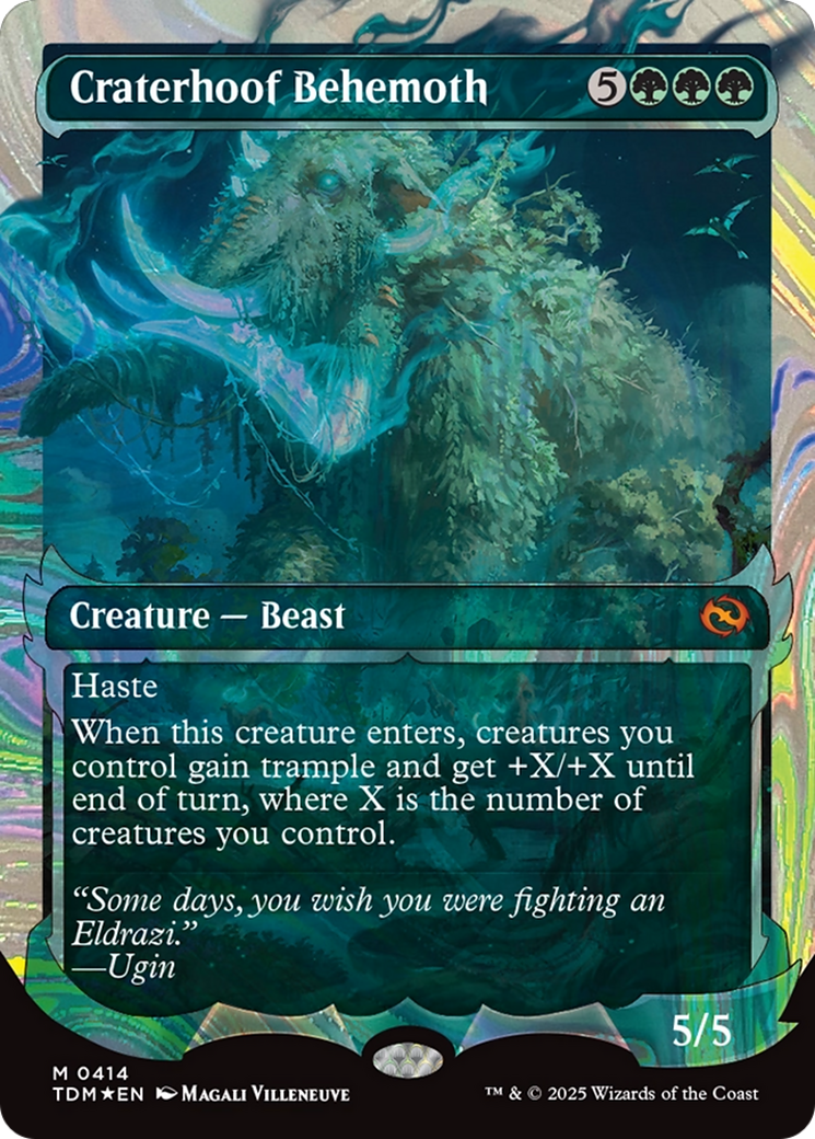Craterhoof Behemoth (Showcase) (Halo Foil) [Tarkir: Dragonstorm] | GnG Games
