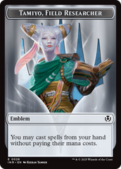 Human Soldier (0020) // Emblem - Tamiyo, Field Researcher Double-Sided Token [Innistrad Remastered Tokens] | GnG Games