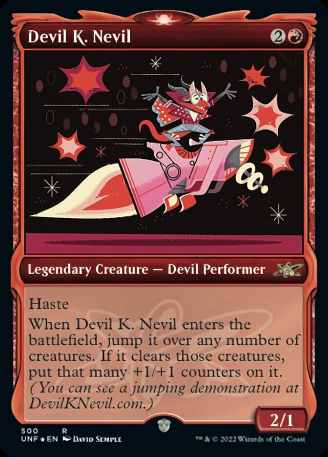 Devil K. Nevil (Showcase) (Galaxy Foil) [Unfinity] | GnG Games