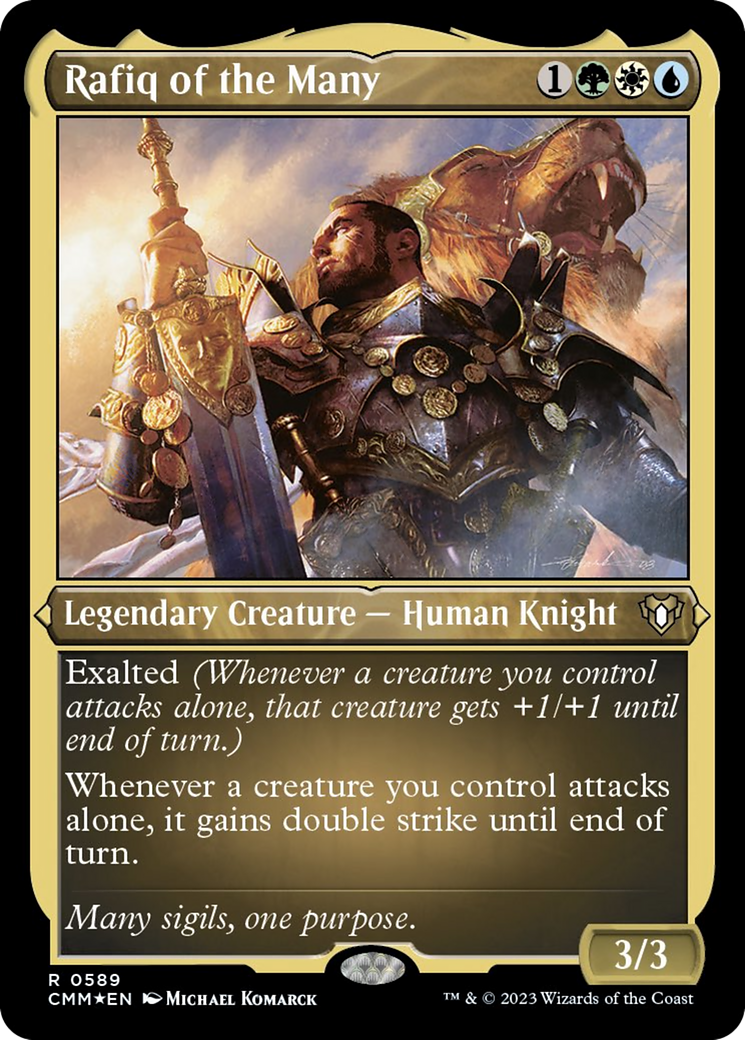 Rafiq of the Many (Foil Etched) [Commander Masters] | GnG Games