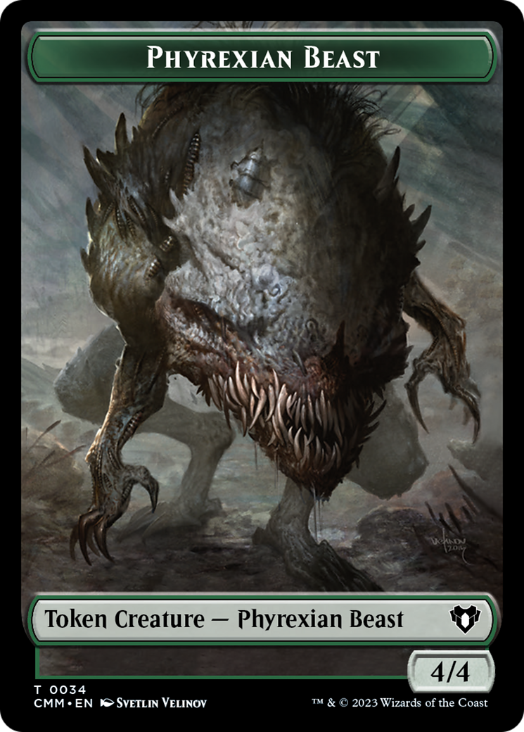 Phyrexian Beast Token [Commander Masters Tokens] | GnG Games