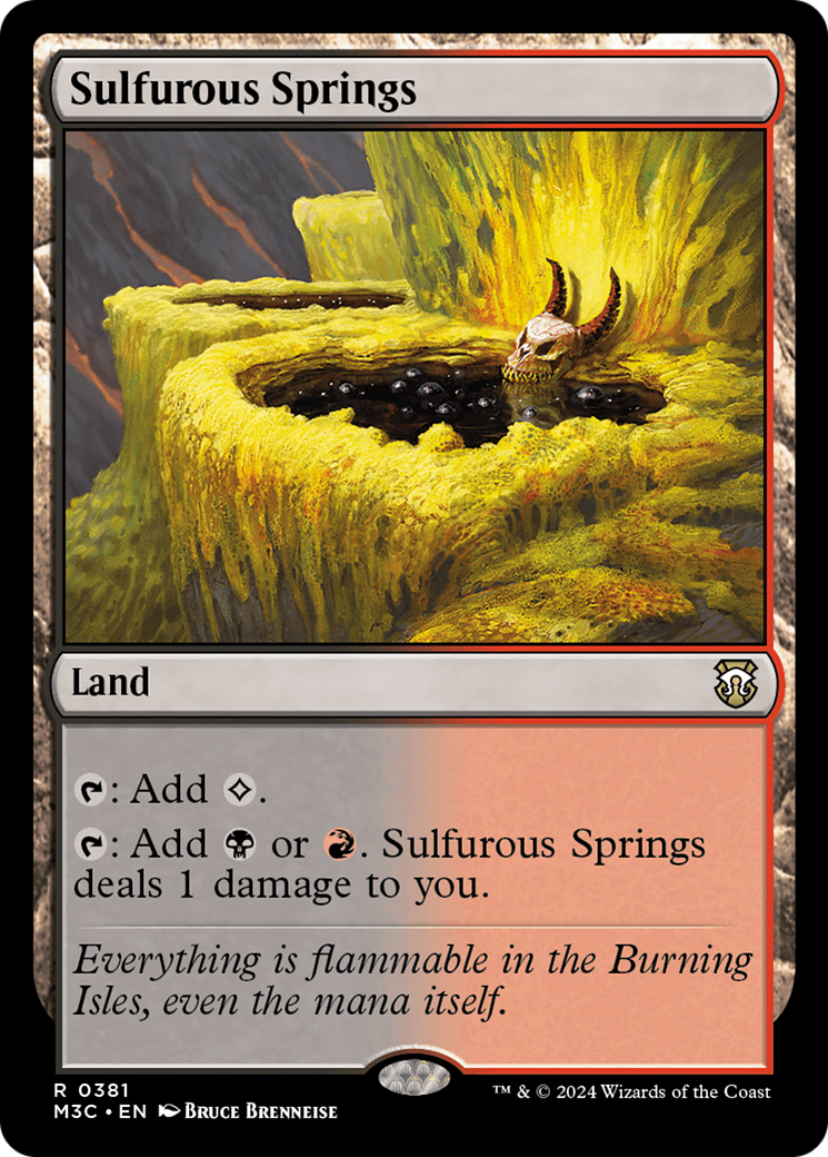 Sulfurous Springs (Ripple Foil) [Modern Horizons 3 Commander] | GnG Games