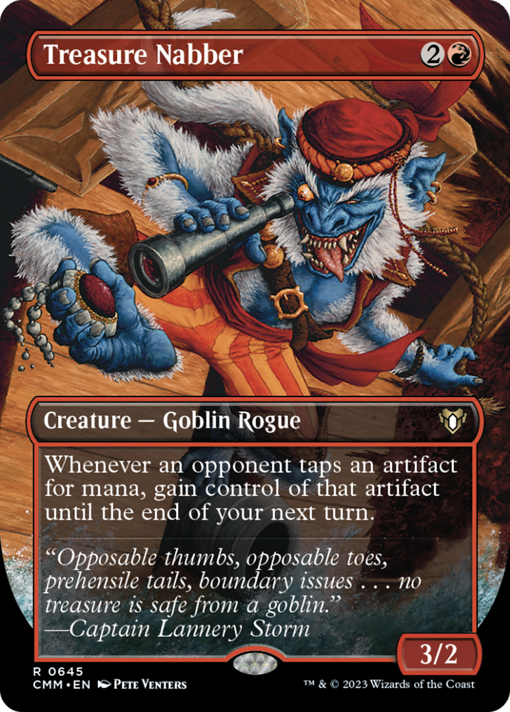 Treasure Nabber (Borderless Alternate Art) [Commander Masters] | GnG Games