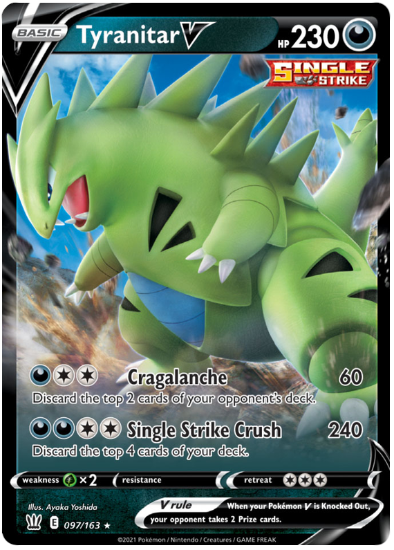 Tyranitar V (097/163) [Sword & Shield: Battle Styles] | GnG Games