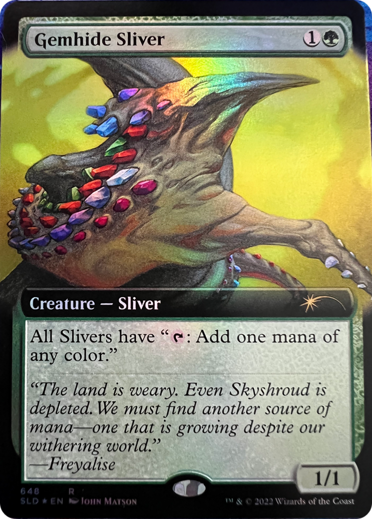 Gemhide Sliver (Extended Art) [Secret Lair Drop Series] | GnG Games