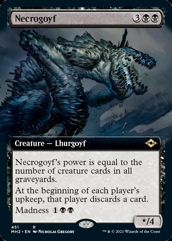 Necrogoyf (Extended Art) [Modern Horizons 2] | GnG Games