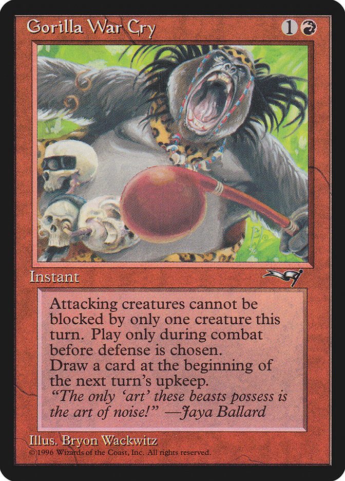 Gorilla War Cry (Red Rattle Drum) [Alliances] | GnG Games