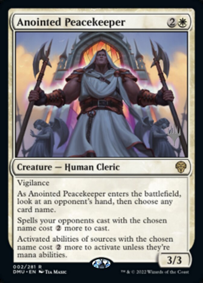 Anointed Peacekeeper (Promo Pack) [Dominaria United Promos] | GnG Games