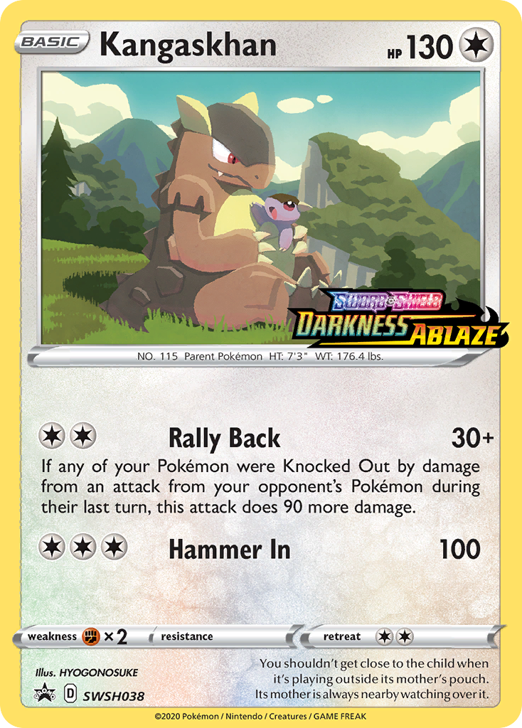 Kangaskhan (SWSH038) (Prerelease Promo) [Sword & Shield: Black Star Promos] | GnG Games