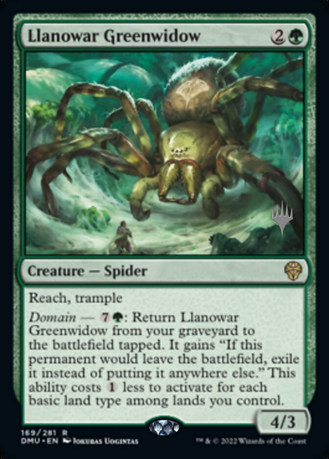 Llanowar Greenwidow (Promo Pack) [Dominaria United Promos] | GnG Games