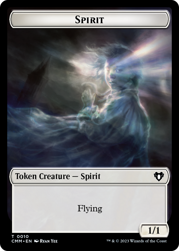 Spirit Token (10) [Commander Masters Tokens] | GnG Games