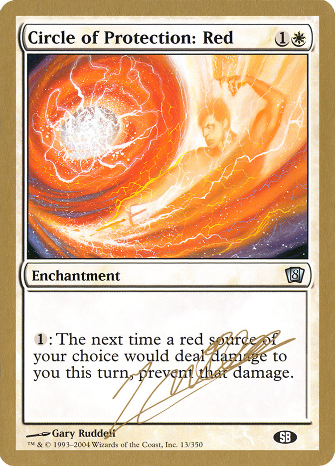 Circle of Protection: Red (Julien Nuijten) (SB) [World Championship Decks 2004] | GnG Games